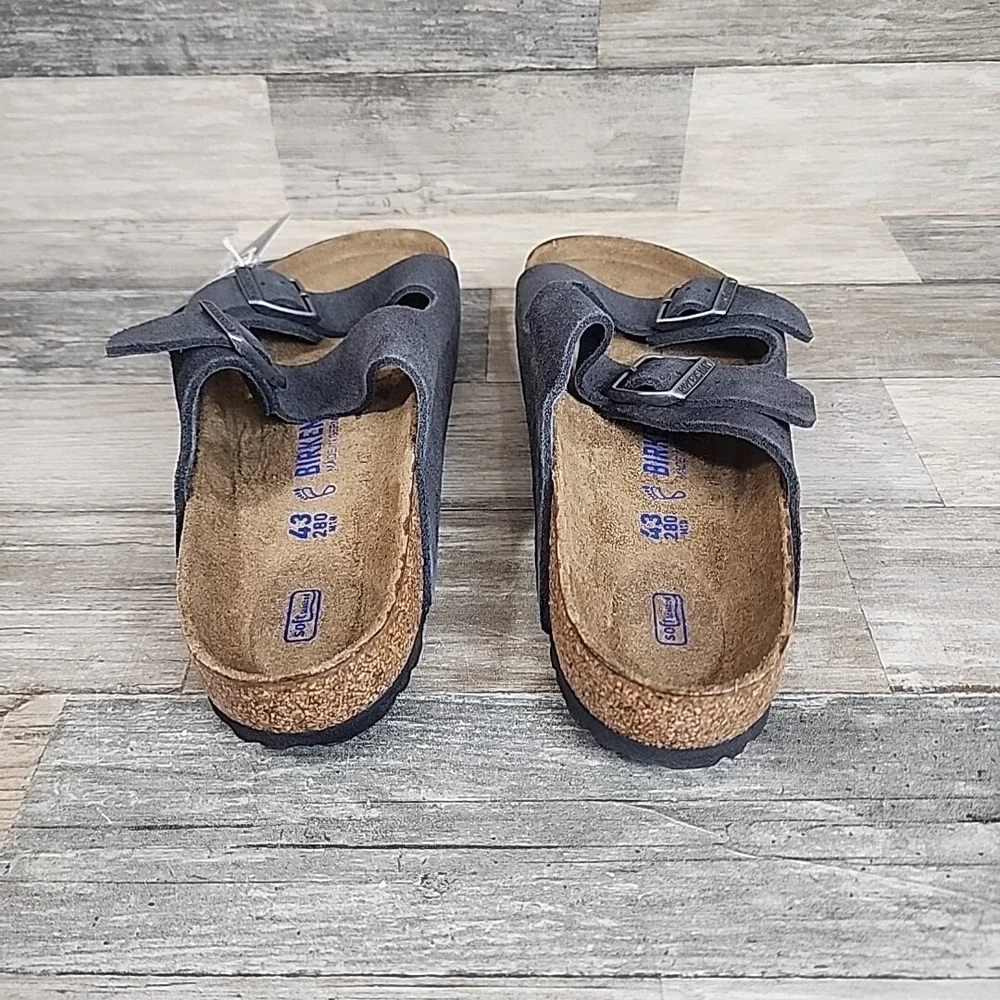 Birkenstock Arizona Sandals Mens Sz 10 Suede Leather Sandal NEW NWOB